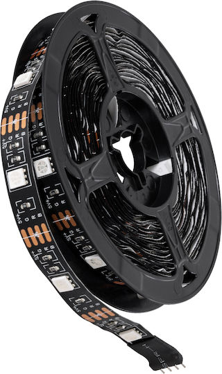GloboStar LED Strip USB 5V RGB Light 1m Type SMD5050 with Power Supply & Remote Control