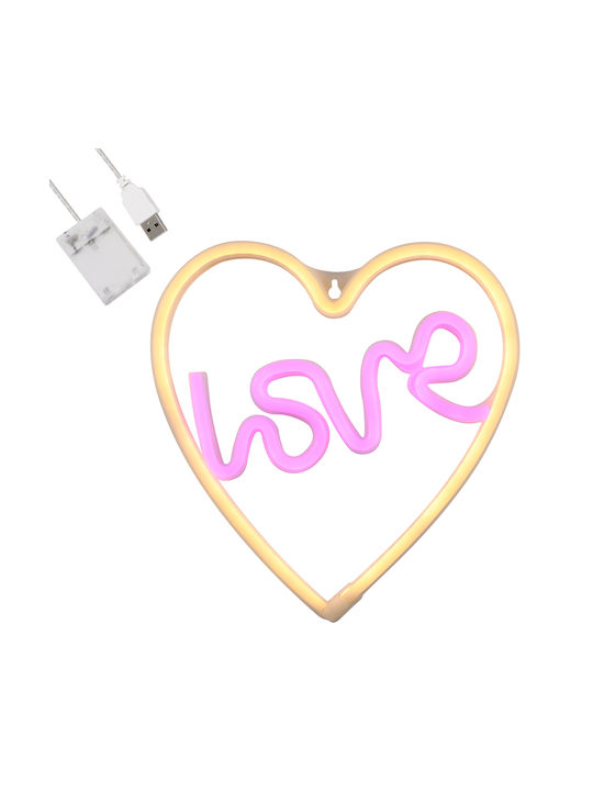 GloboStar Dekorative Lampe Liebe Rosa