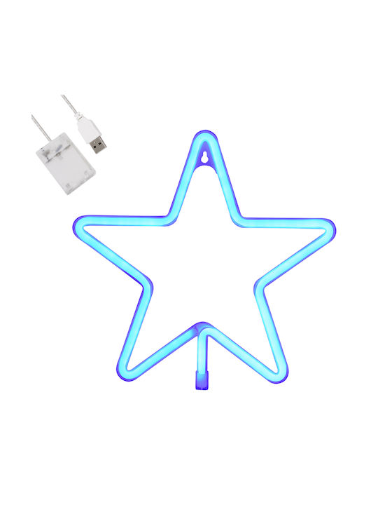 GloboStar Star Dekorative Lampe Hellblau