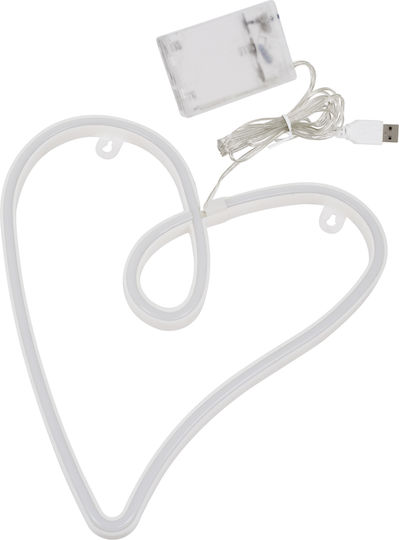 GloboStar Dekorative Lampe Herz Rosa