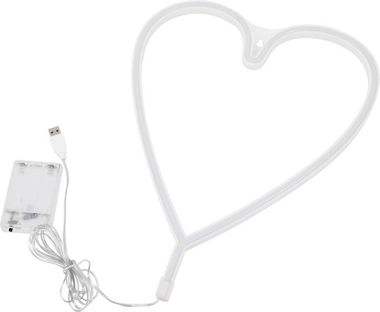 GloboStar Dekorative Lampe Herz Rosa