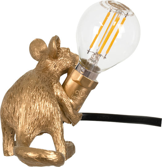 GloboStar Διακοσμητικό Φωτιστικό Mouse E12 Φιγούρα 13x4x7εκ.