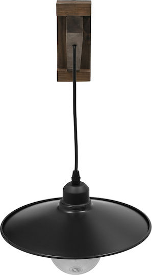 GloboStar Jonas Vintage Lampa De Perete Cu Bază De Bec E27 Maro 26x50x50cm