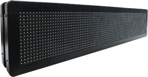 GloboStar Rolling LED Sign Double Sided Waterproof 104x20cm White