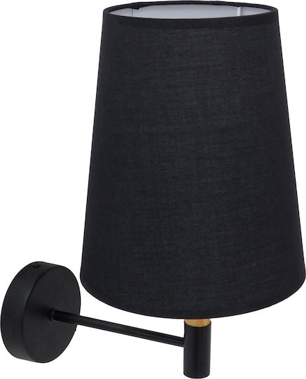 GloboStar Lydford Classic Wall Lamp with E27 Black 28x36cm
