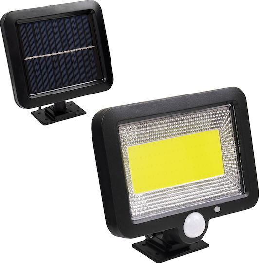 GloboStar Στεγανός Ηλιακός Προβολέας LED 20W Ψυχρό Λευκό 6000K με Αισθητήρα Κίνησης και Φωτοκύτταρο IP65