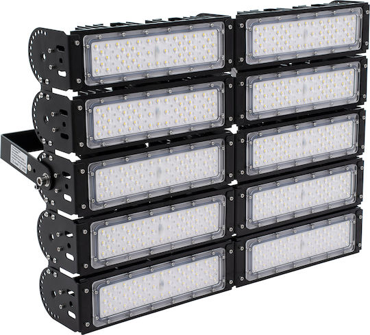 GloboStar Goliath Στεγανός Προβολέας LED 500W Ψυχρό Λευκό 5000K IP65