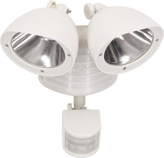 GloboStar Waterproof Solar LED Flood Light 10W Cold White 6000K with Motion Sensor and Photocell IP54