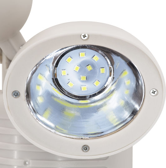 GloboStar Waterproof Solar LED Flood Light 10W Cold White 6000K with Motion Sensor and Photocell IP54