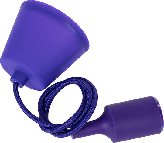 GloboStar Cablito Deckenleuchte Lila mit Lampenbirnensockel E27 4x110x110cm