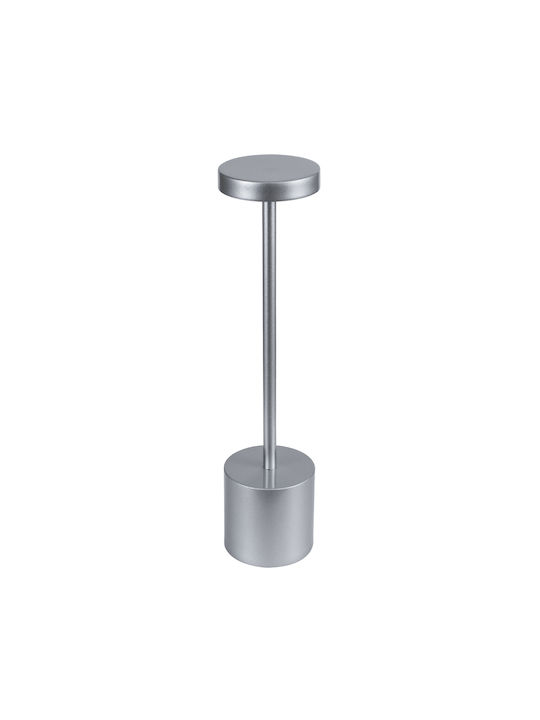 GloboStar Metal Lampă de masă LED cu Bază Argintiu