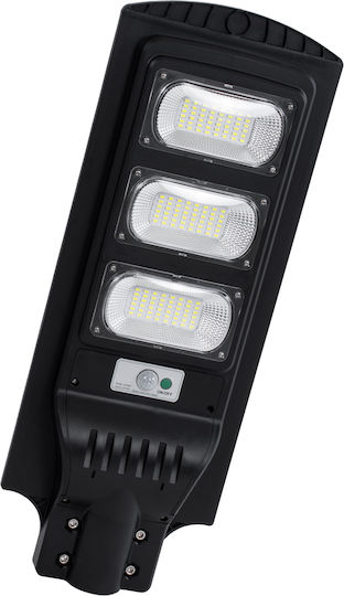 GloboStar Solar Road Light 12W 900lm Cold White 6000K with Motion Sensor and Photocell IP65 24x63x6cm
