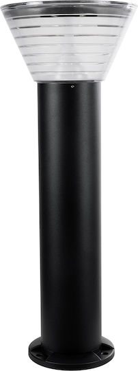 GloboStar VEGGIE Ηλιακό Φωτιστικό Δαπέδου Κολωνάκι 10W 330lm Ψυχρό Λευκό 6000K με Αισθητήρα Κίνησης και Φωτοκύτταρο IP65 23x23x60εκ.