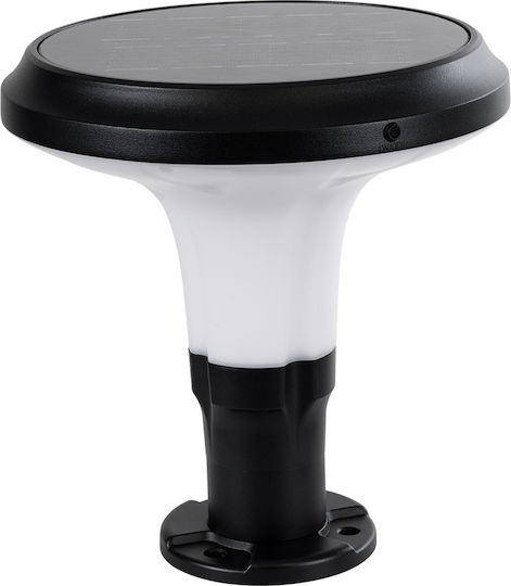 GloboStar Ηλιακό Φωτιστικό Δαπέδου Κολωνάκι 10W 330lm Ψυχρό Λευκό 6000K με Αισθητήρα Κίνησης και Φωτοκύτταρο IP65 25x25x28εκ.