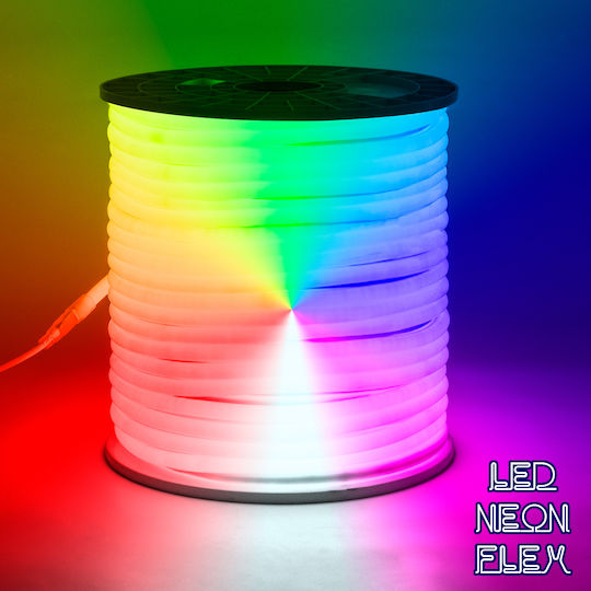 GloboStar Rezistent la apă Bandă LED 220V RGB Lumină 1m Neon Flex