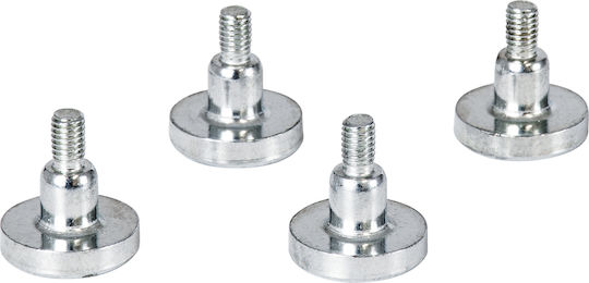 GloboStar Mounting Bracket for Lighting Fixtures made of Aluminum Silver 4pcs 90781