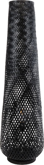 GloboStar Mamizu Stehleuchte H93xB28cm. mit Fassung für Lampe E27 Schwarz