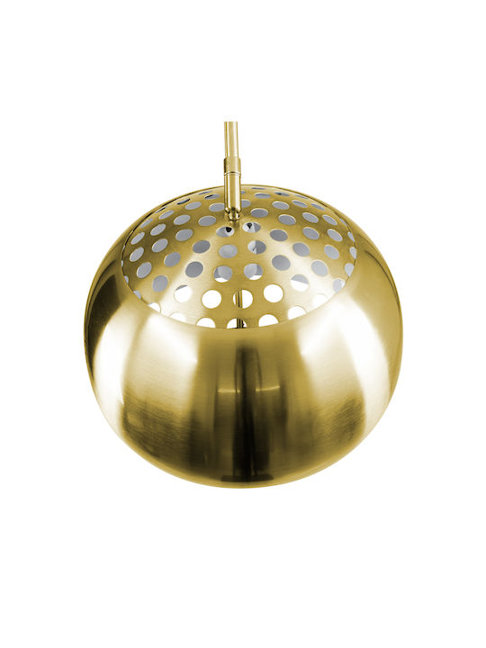 GloboStar Prague Stehleuchte H220xB210cm. mit Fassung für Lampe E27 Gold