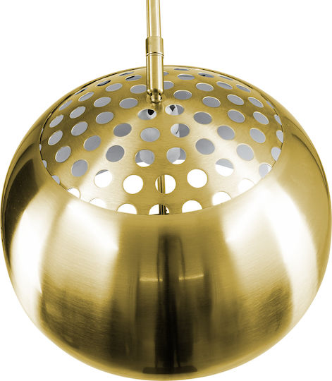 GloboStar Prague Lampa de podea Î220xL210cm. cu Soclu pentru Bec E27 Auriu