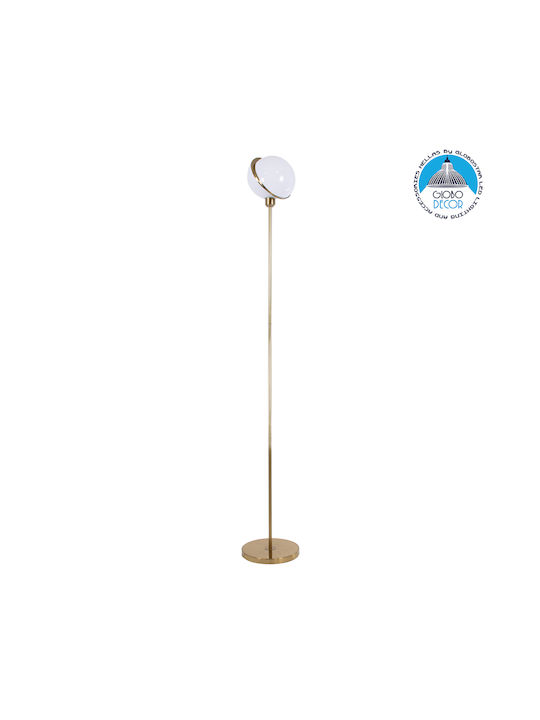 GloboStar Hudson Floor Lamp H177xW20cm. with Socket for Bulb E27 Gold