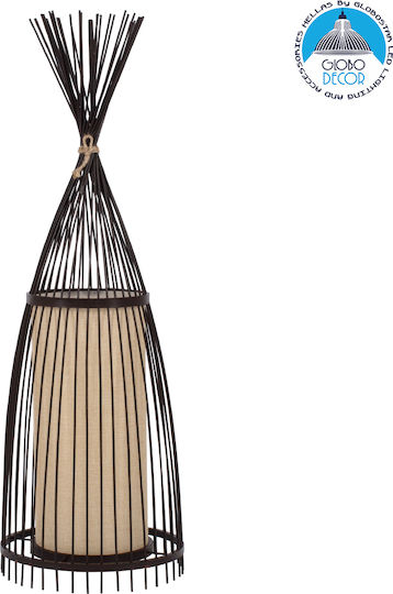GloboStar Azores Vintage Lampa de podea Î90xL30cm. cu Soclu pentru Bec E27 Maro