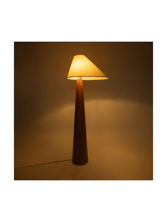 GloboStar Kauai Floor Lamp H145xW55cm. with Socket for Bulb E27 Beige