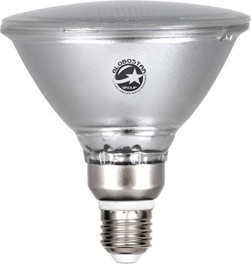 GloboStar LED Bulb 18W 130mm for Socket E27 and Shape PAR38 Green 1200lm