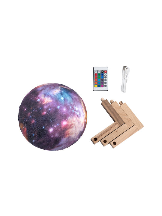 GloboStar Callisto Lustră Decorativă Lumină de Lună Multicolor