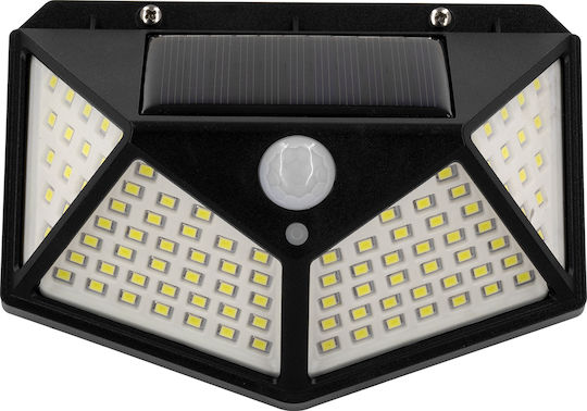 GloboStar Wall Mounted Solar Light 10W 1000lm Cold White 6000K with Motion Sensor and Photocell IP65