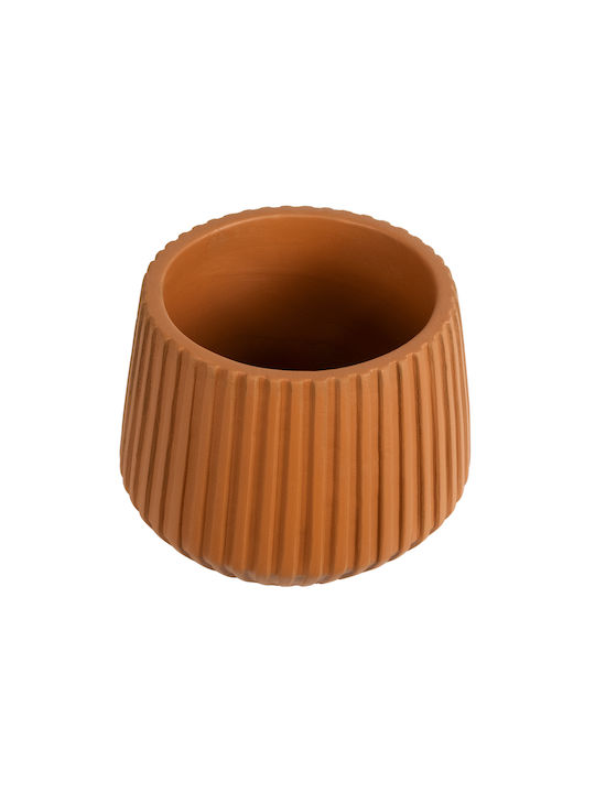 GloboStar Ghiveci Ceramică Maro 11.5x11.5x9.5εκ.