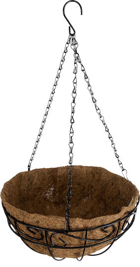 GloboStar Hanging Planter Metal Brown 30x30x15cm.