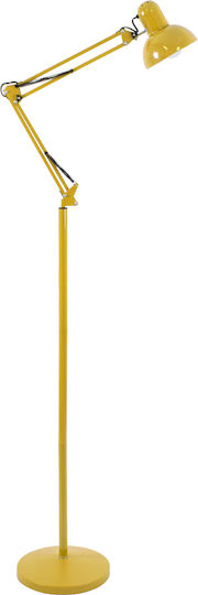 GloboStar Audrey Vintage Lampa de podea Î190xL15cm. cu Soclu pentru Bec E27 Galben