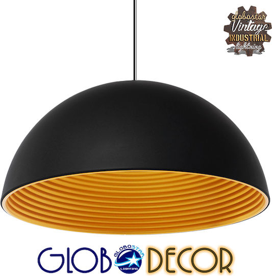 GloboStar Medea Ceiling Light Gold Bell with E27 Socket 60x30x30cm