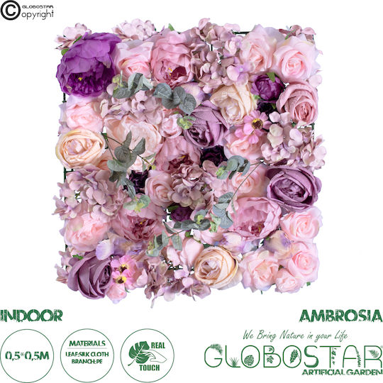 GloboStar Panou artificial de frunziș 50x9cm Ambrosia