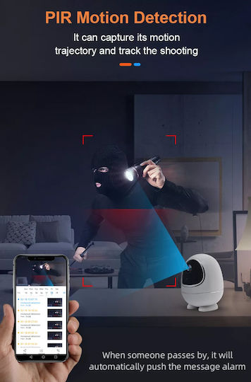 GloboStar 86008 IP Surveillance Camera Wi-Fi Full HD 1080p Battery with Two-Way Communication