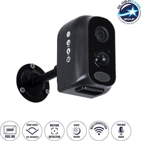 GloboStar 86026 IP Surveillance Camera Wi-Fi Full HD 1080p with Two-Way Communication