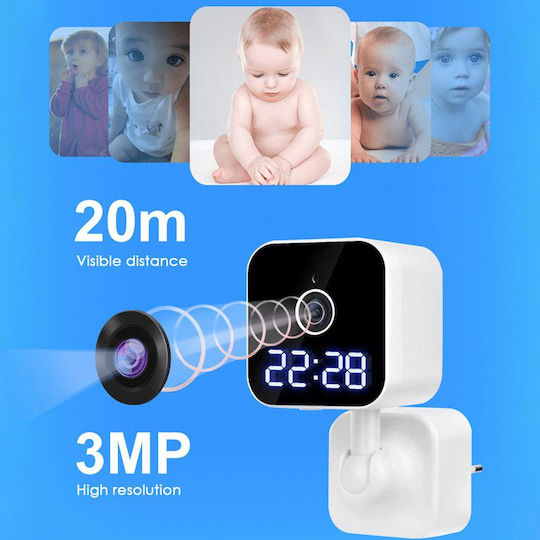 GloboStar 86082 IP Κάμερα Παρακολούθησης Wi-Fi Full HD 1080p Μπαταρίας