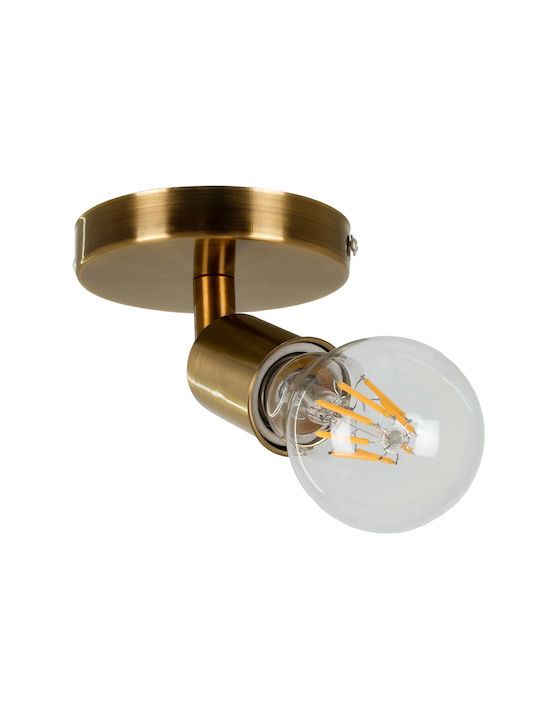GloboStar Sara Single Spot with Socket E27 in Gold Color