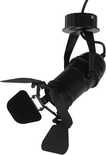 GloboStar Chicago Single Spot with Socket E27 in Black Color