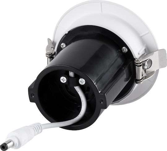 GloboStar Virgo-S Μονό LED Φυσικό Λευκό Σποτ σε Λευκό Χρώμα