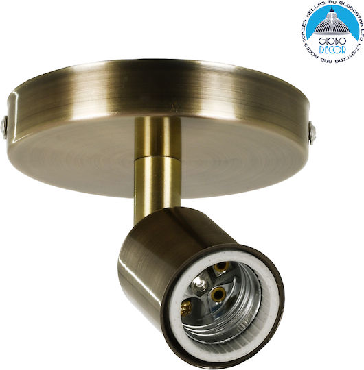 GloboStar Sara Single Spot with Socket E27 in Bronze Color