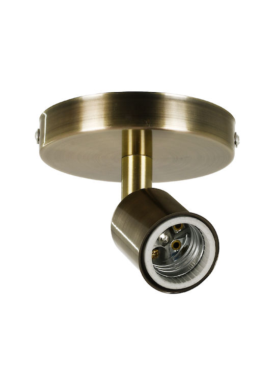 GloboStar Sara Single Spot with Socket E27 in Bronze Color