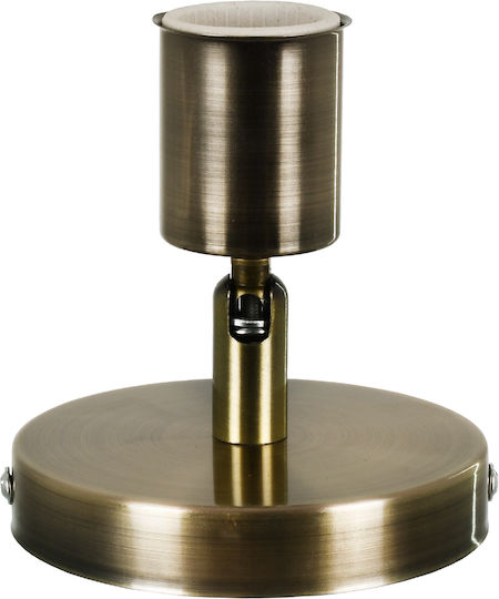 GloboStar Sara Single Spot with Socket E27 in Bronze Color
