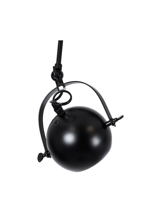 GloboStar Industrial Cannes Spot with 4 Lights and with Socket E27 in Black Color
