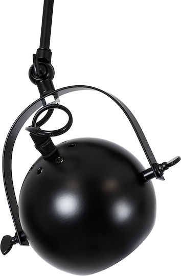 GloboStar Industrial Cannes Spot with 4 Lights and with Socket E27 in Black Color