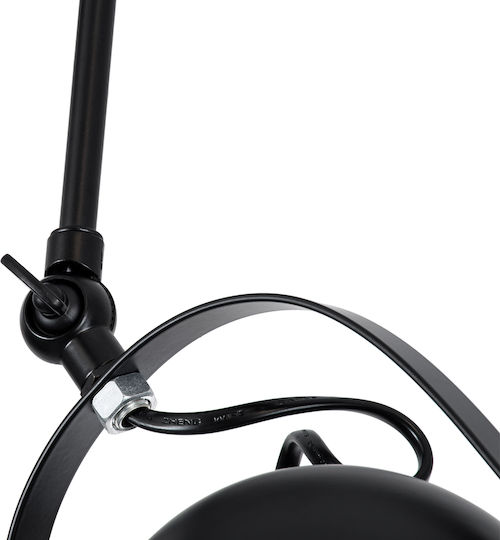 GloboStar Industrial Cannes Spot with 4 Lights and with Socket E27 in Black Color