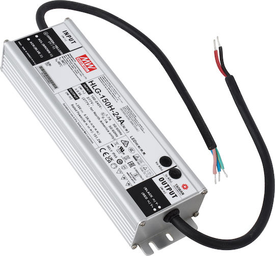 GloboStar Ρυθμιζόμενο Dimmable Τροφοδοτικό LED Στεγανό IP65 Ισχύος 150W με Τάση Εξόδου 24V