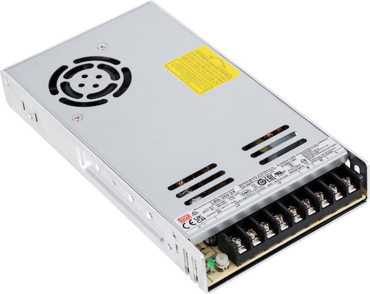 GloboStar Регулируемо Затъмняващо Се LED Захранване IP20 Мощност 350W с Изходно Напрежение 24V 15 бр