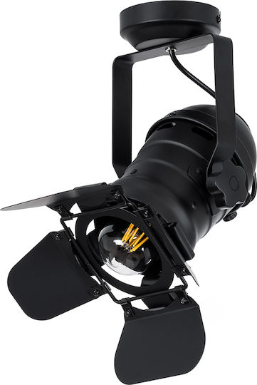 GloboStar Single Spot with Socket E27 in Black Color