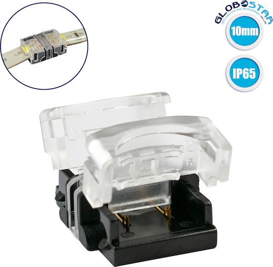 GloboStar Connector for LED Strips Strip To Strip for Connecting 2 Single Color Waterproof LED Strips of Width 10mm 50pcs 70719